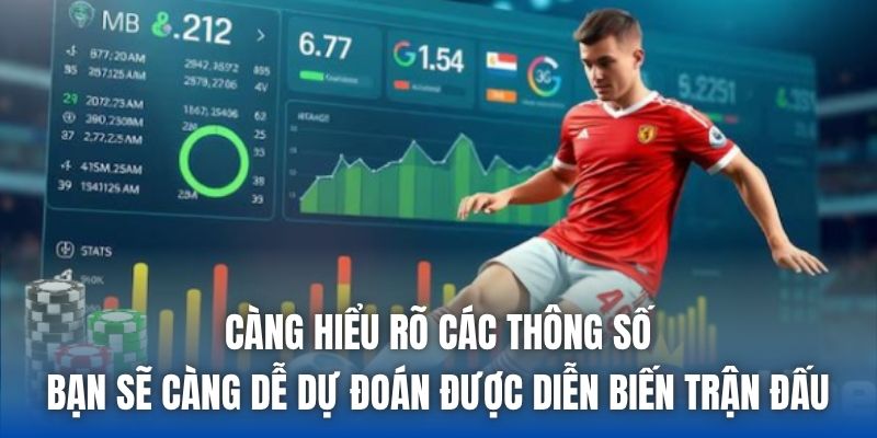 Càng hiểu rõ các thông số bạn sẽ càng dễ dự đoán được diễn biến trận đấu